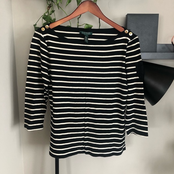 Lauren Ralph Lauren Tops - Vintage Ralph Lauren Boat Neck Top